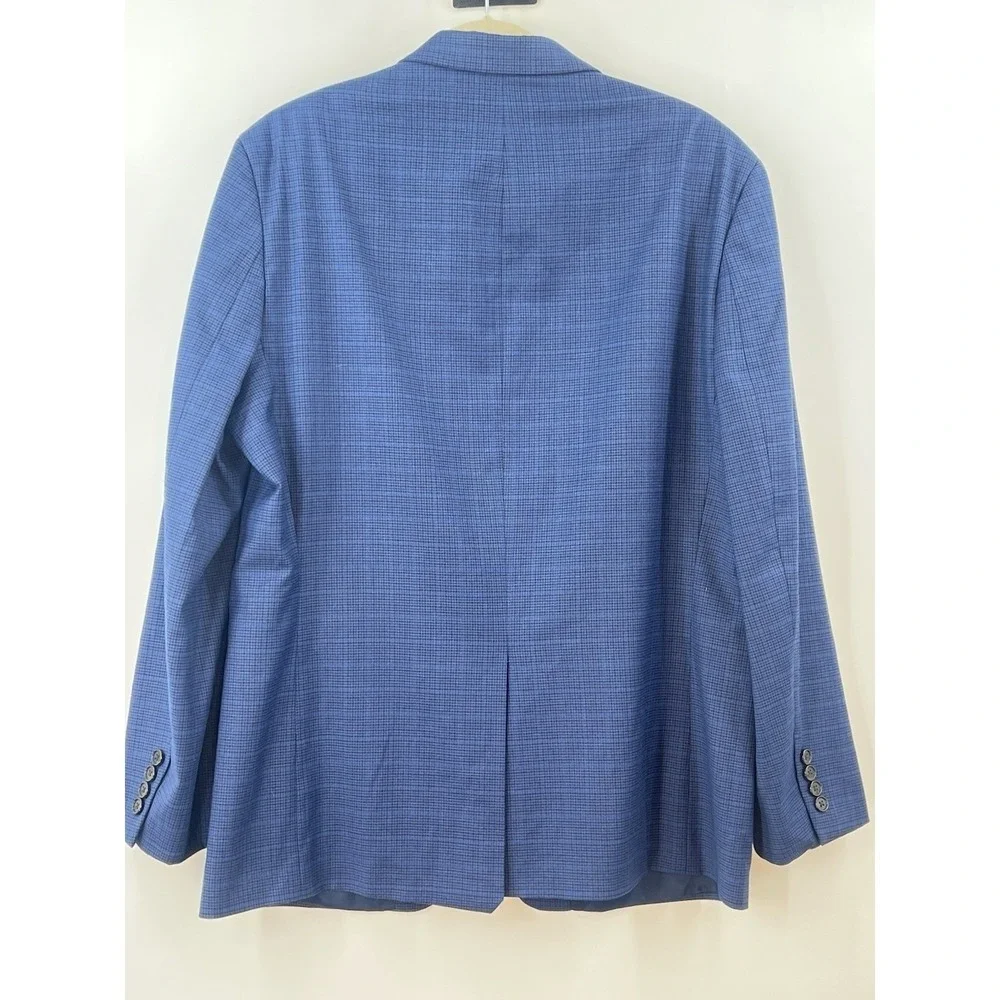 Lauren Ralph Lauren Sport Coat Mens 42R Blue Plaid Two Button Formal Career